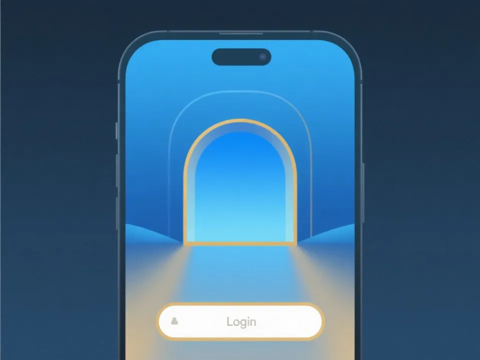 平台入口与登录通道示意图